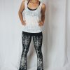 Bell Line Pants w/ print stone