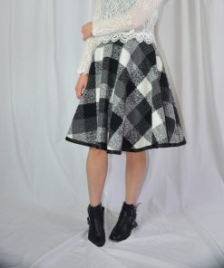 Plaid Woven Skirt