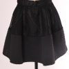 Fishnet embossed mini skirt