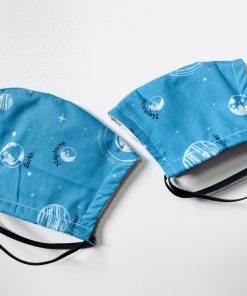 Alternative view of Solar System Face Mask