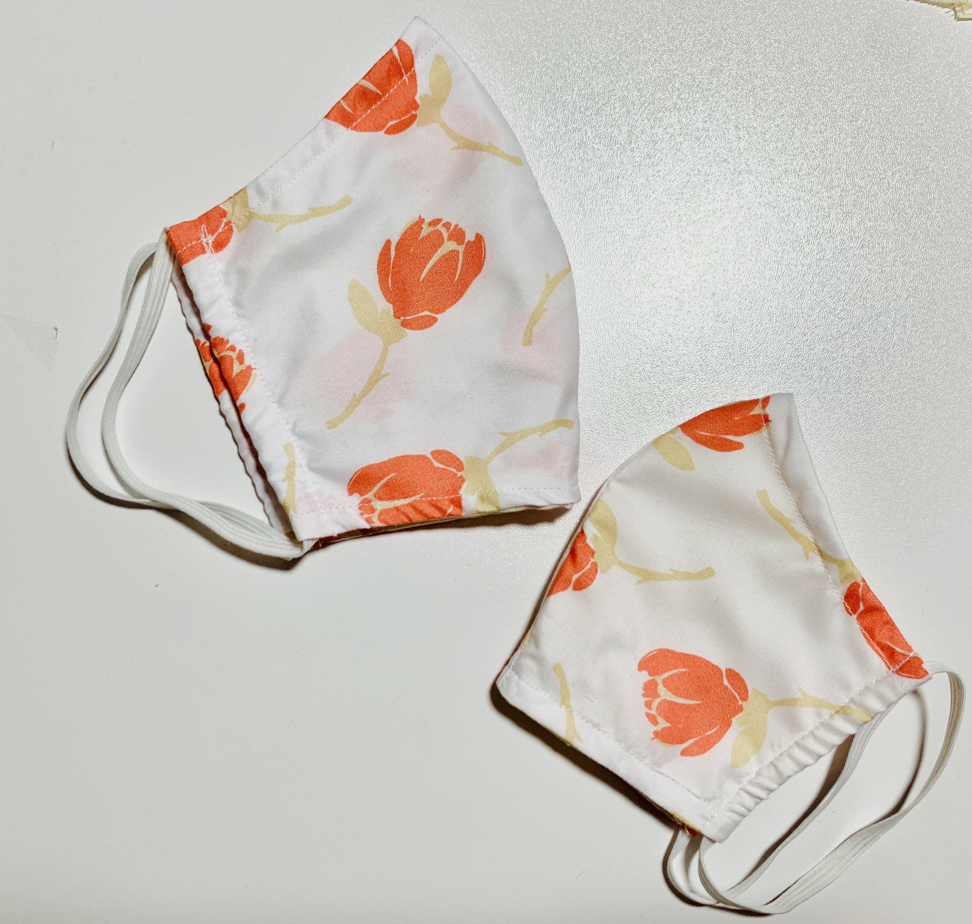 Orange Poppy Face Mask - Image 2