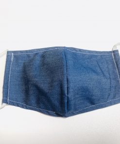 Alternative view of Jean Blue Plain Face Mask