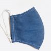 Jean Blue Plain Face Mask