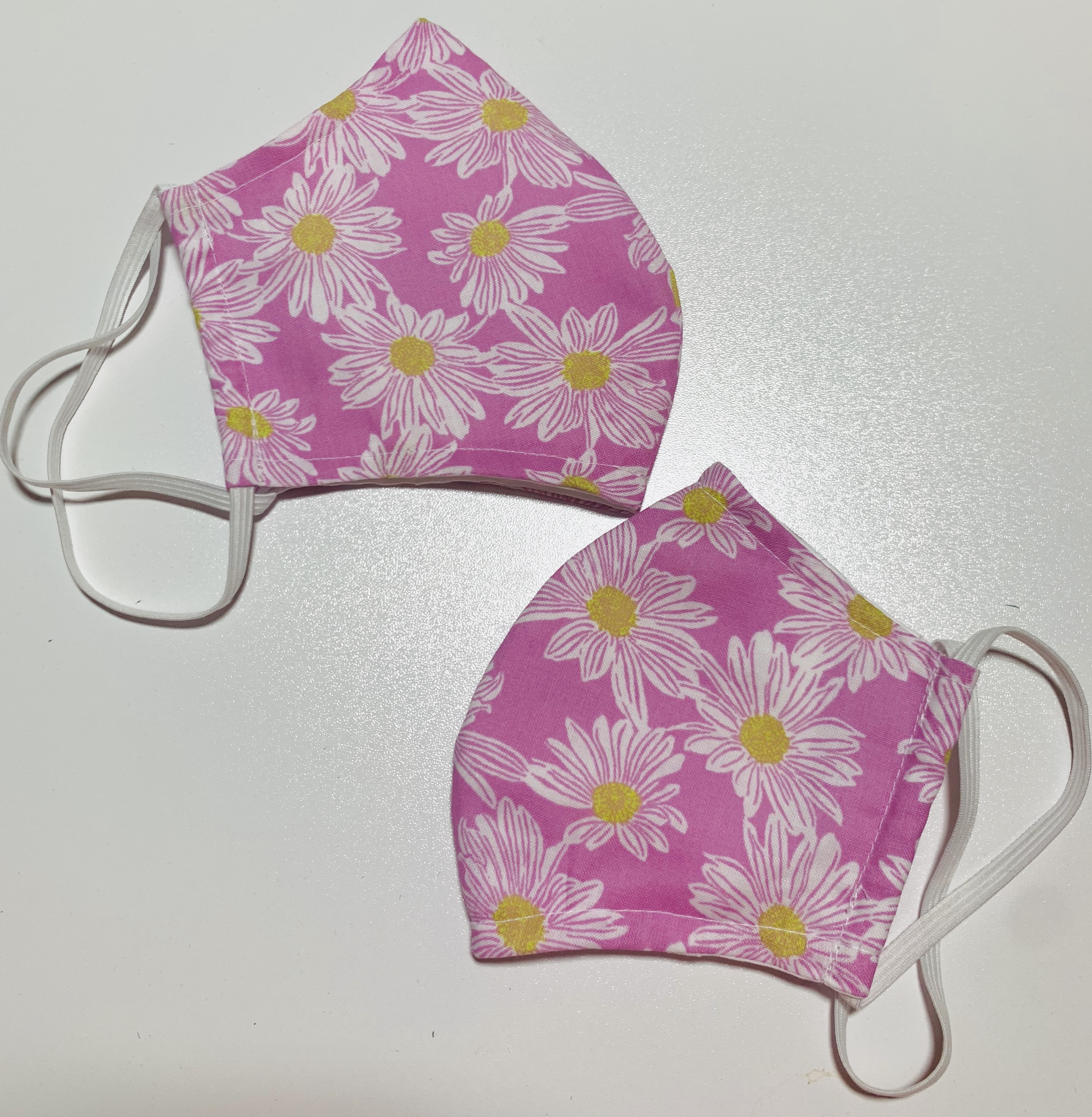Pink Flower Power Face Mask