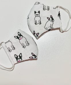 Alternative view of French Bull Dog Face Mask