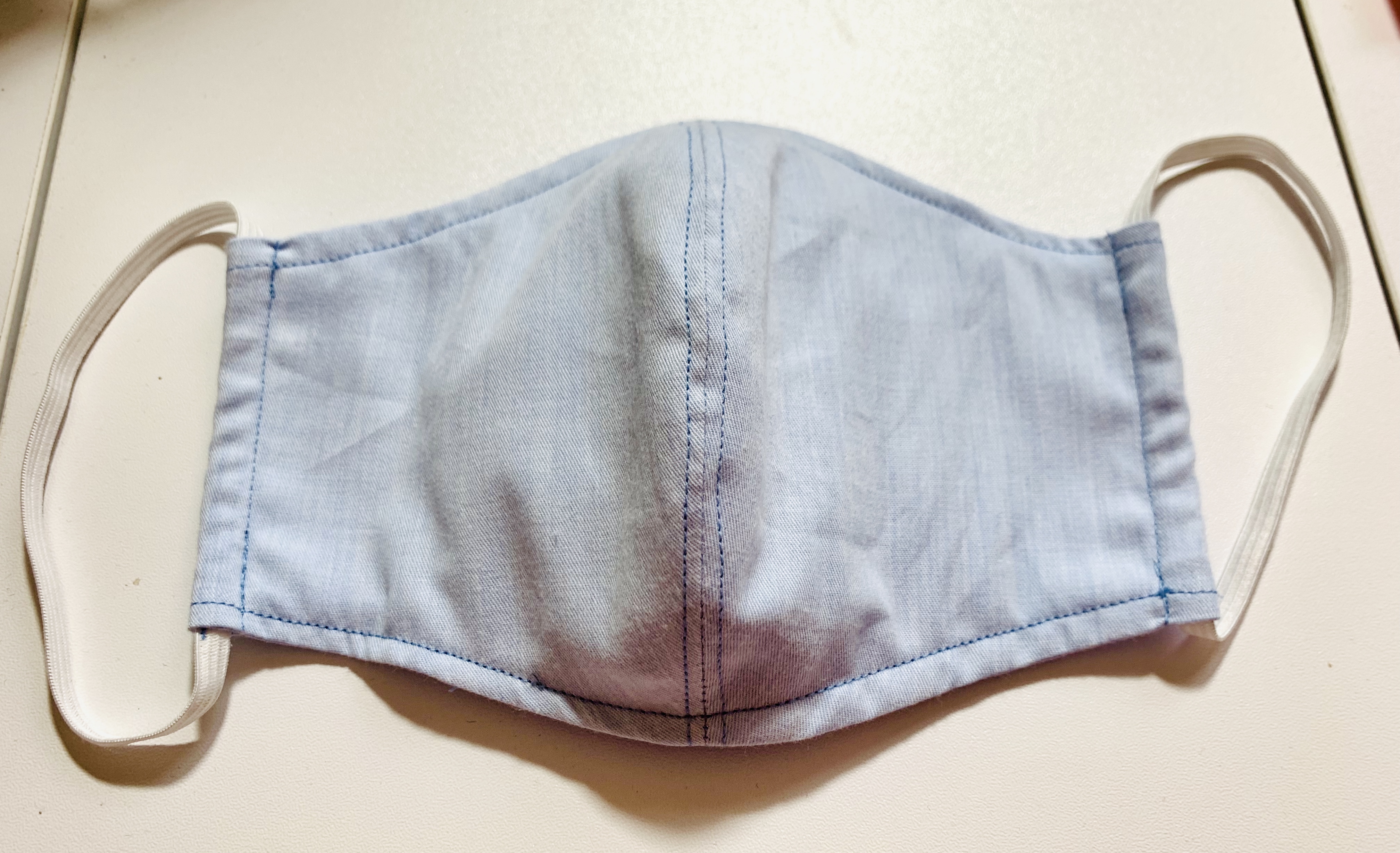 Baby blue Face Mask