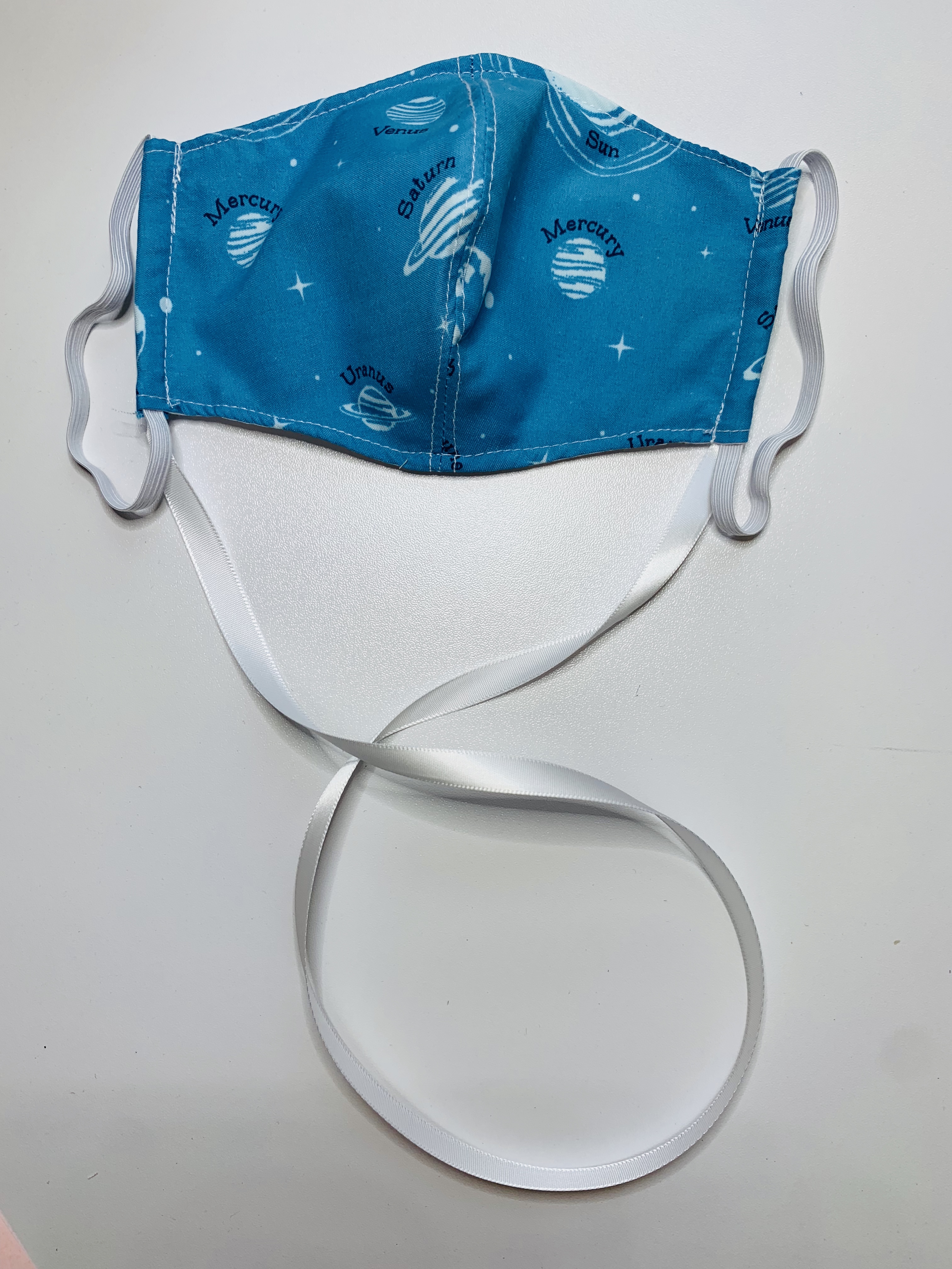 Orange Flower Face Mask - Image 4