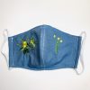 Jean Flower Face Mask